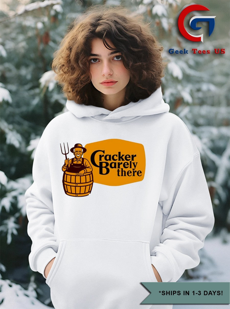 Joe Biden Cracker Barely parody logo shirt