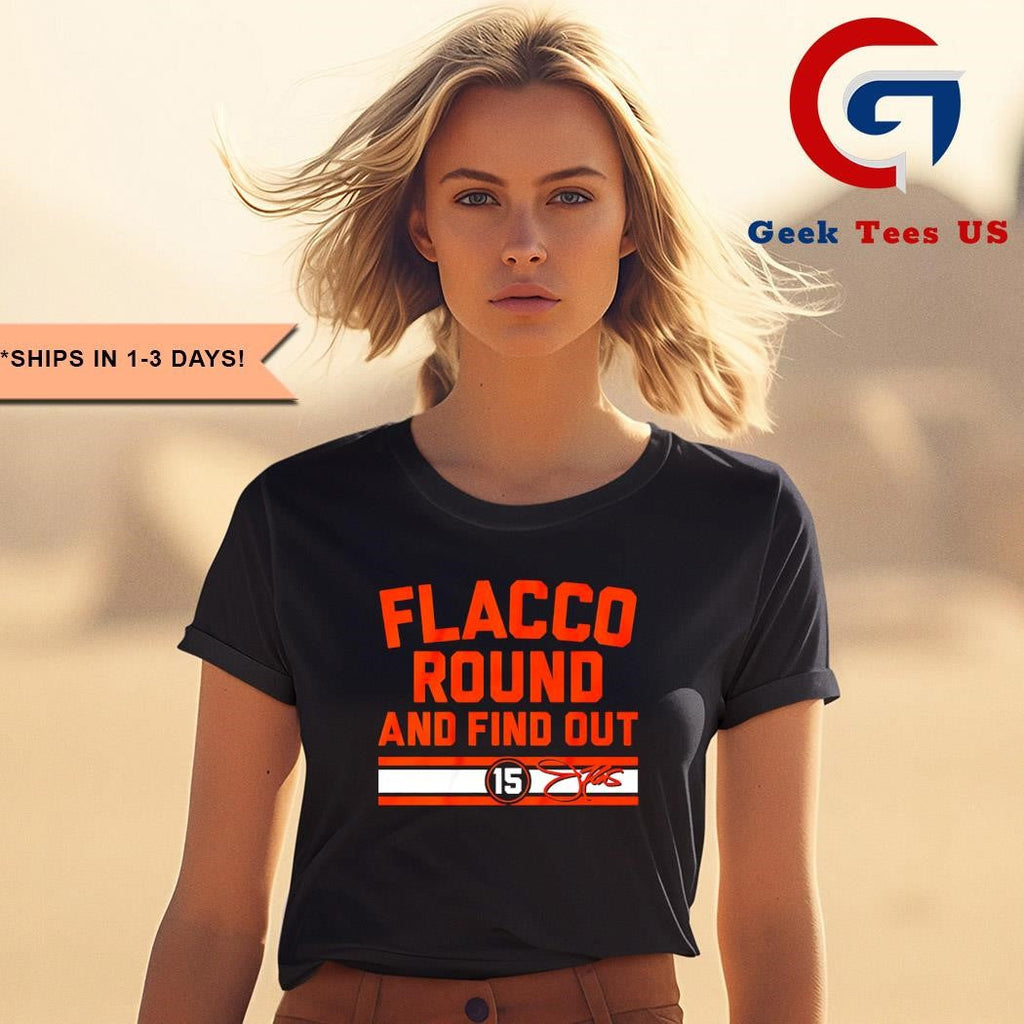 Joe Flacco round and find out Cleveland Browns signature shirt