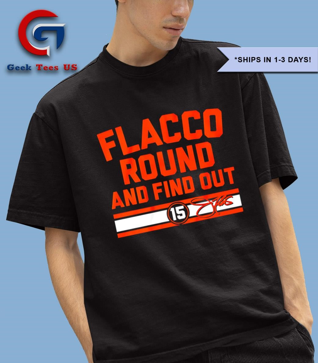 Joe Flacco round and find out Cleveland Browns signature shirt