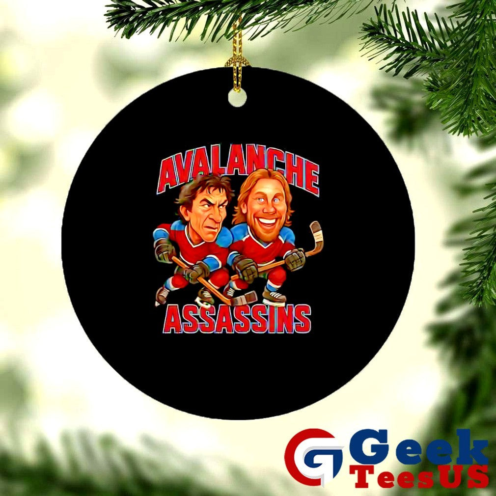 Joe Sakic and Peter Forsberg Avalanche Assassins Hockey caricatures shirt