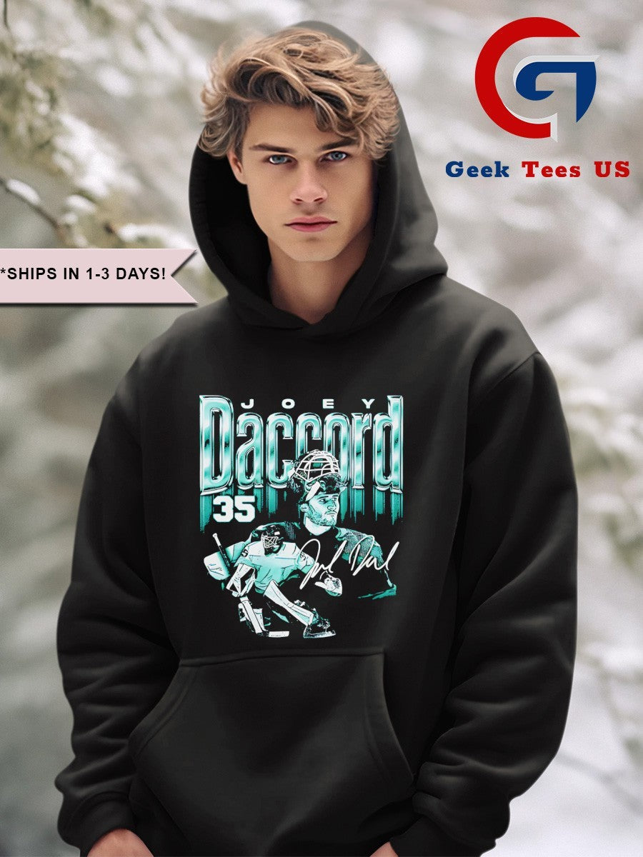 Joey Daccord Seattle Seattle Hockey signature bitmap shirt
