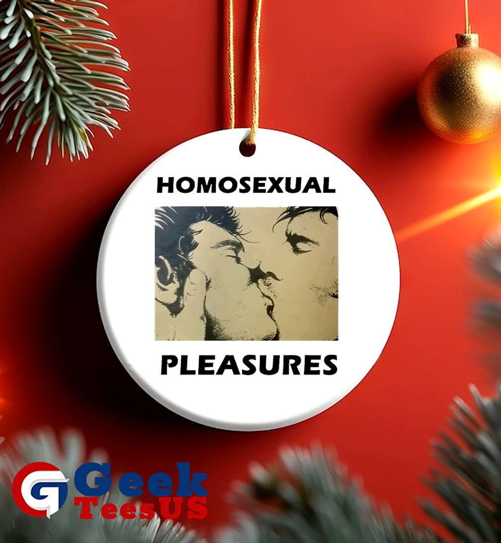 Joey Pollari with Homosexual Pleasures LGBT shirt