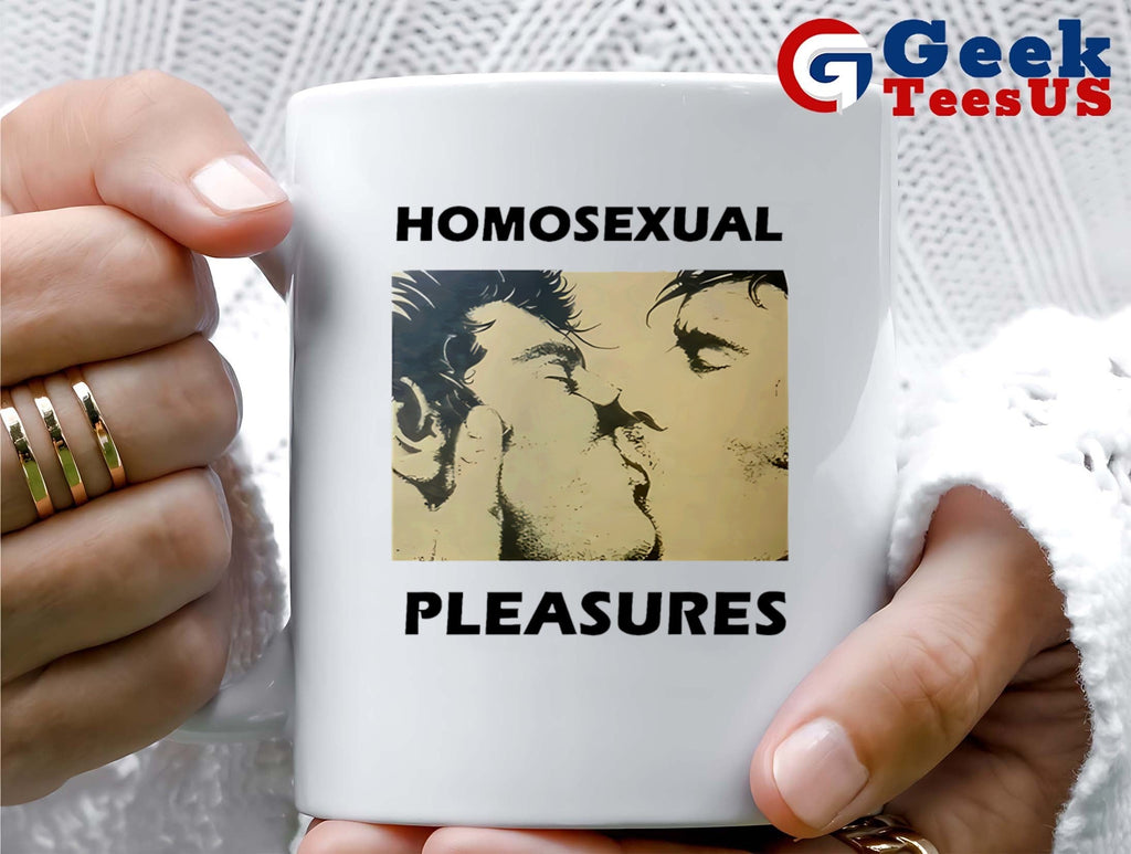 Joey Pollari with Homosexual Pleasures LGBT shirt