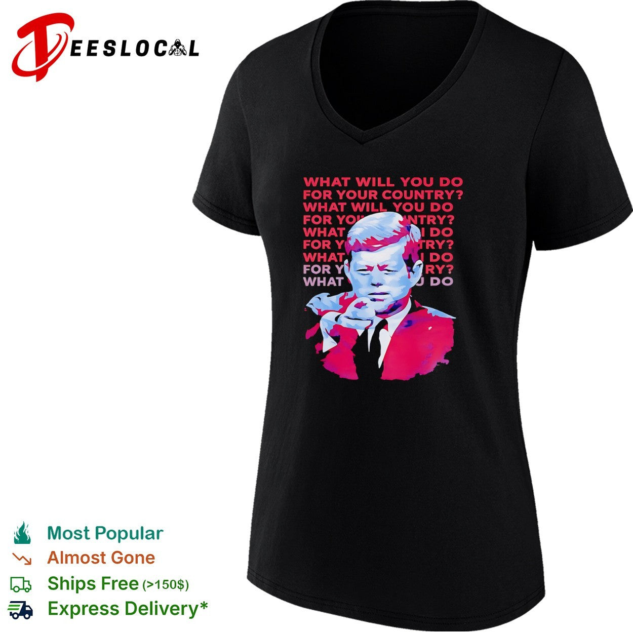 John F Kennedy What Will You Do for Your Country shirt