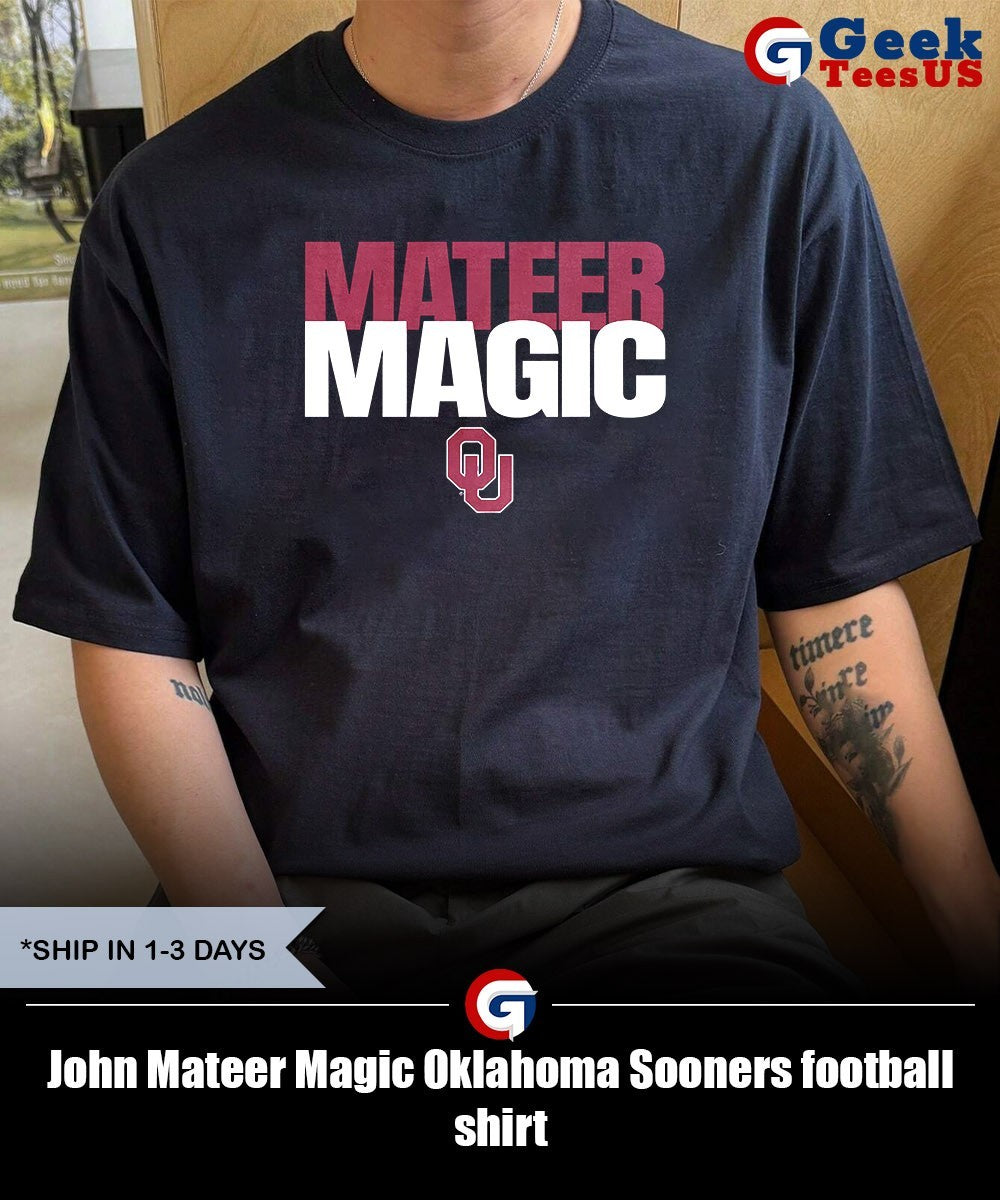 John Mateer Magic Oklahoma Sooners football shirt