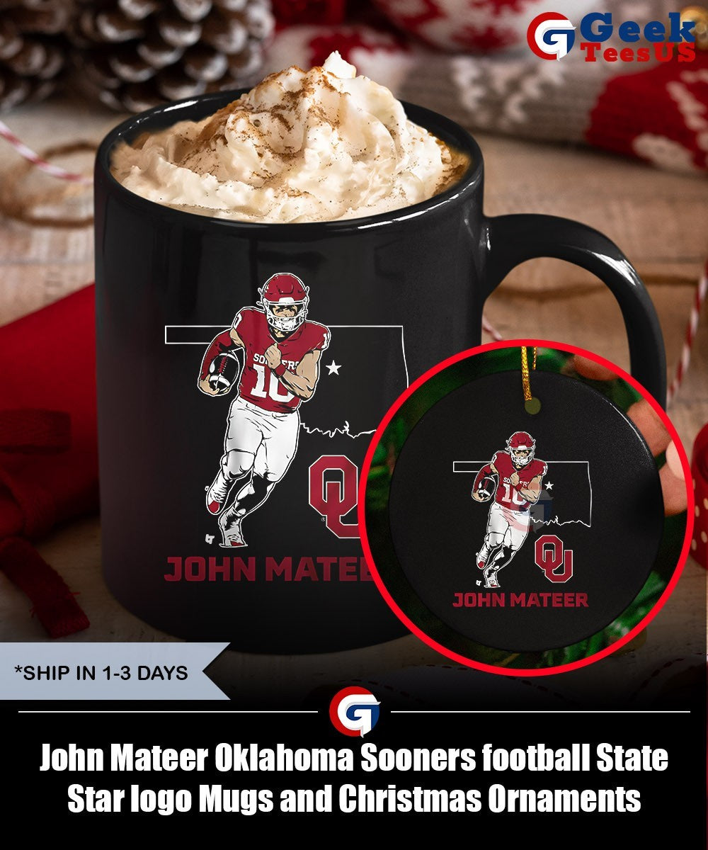 John Mateer Oklahoma Sooners football State Star logo shirt