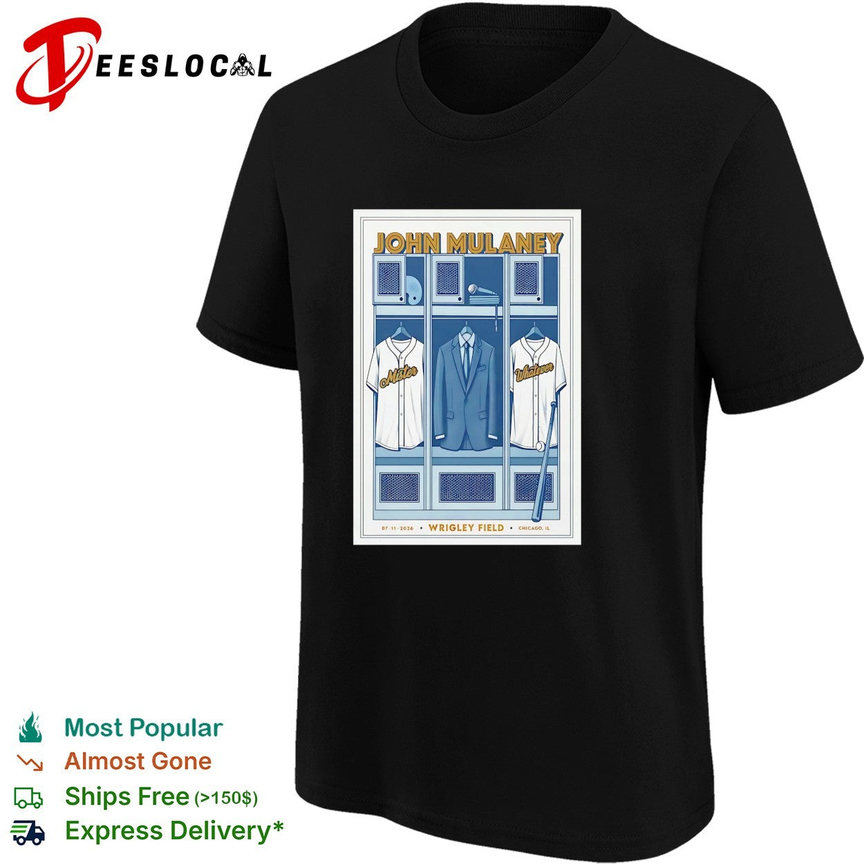 John Mulaney Mister Whatever locker room baseball jerseys Wrigley Field shirt