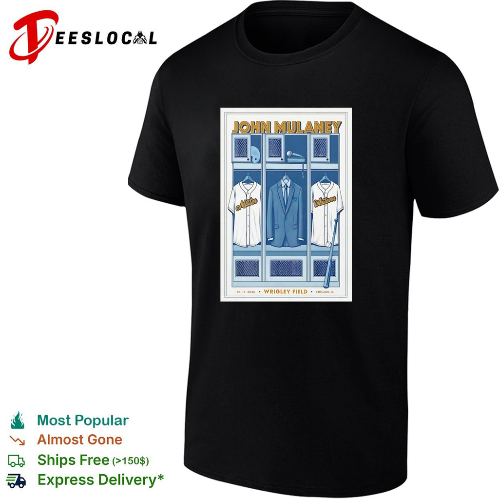 John Mulaney Mister Whatever locker room baseball jerseys Wrigley Field shirt