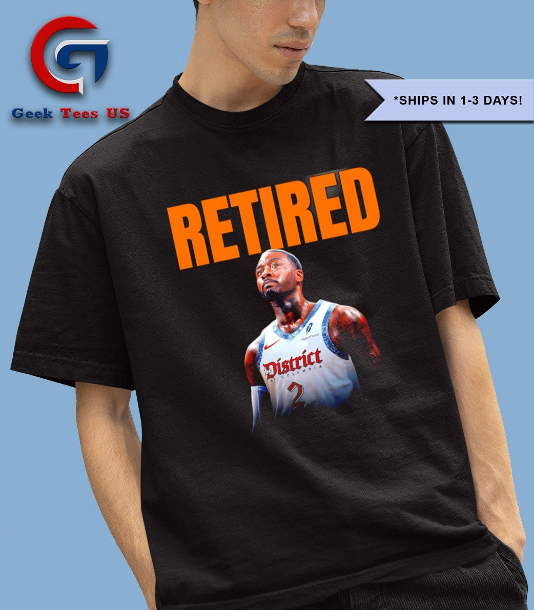 John Wall Retired Washington Wizards basketball shirt