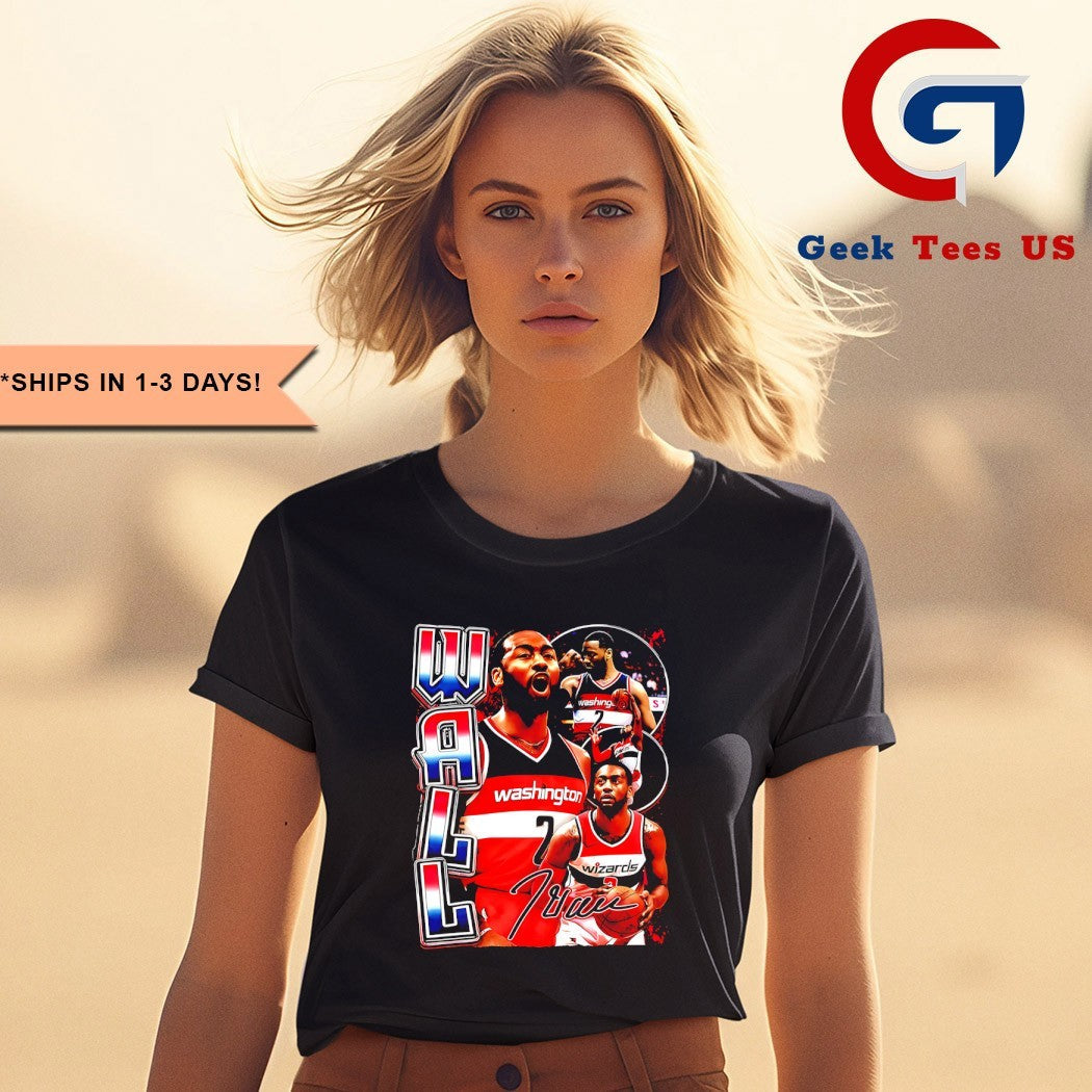 John Wall Washington Wizards NBA signature graphic shirt