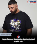 Jonah Coleman Washington Huskies football graphic shirt