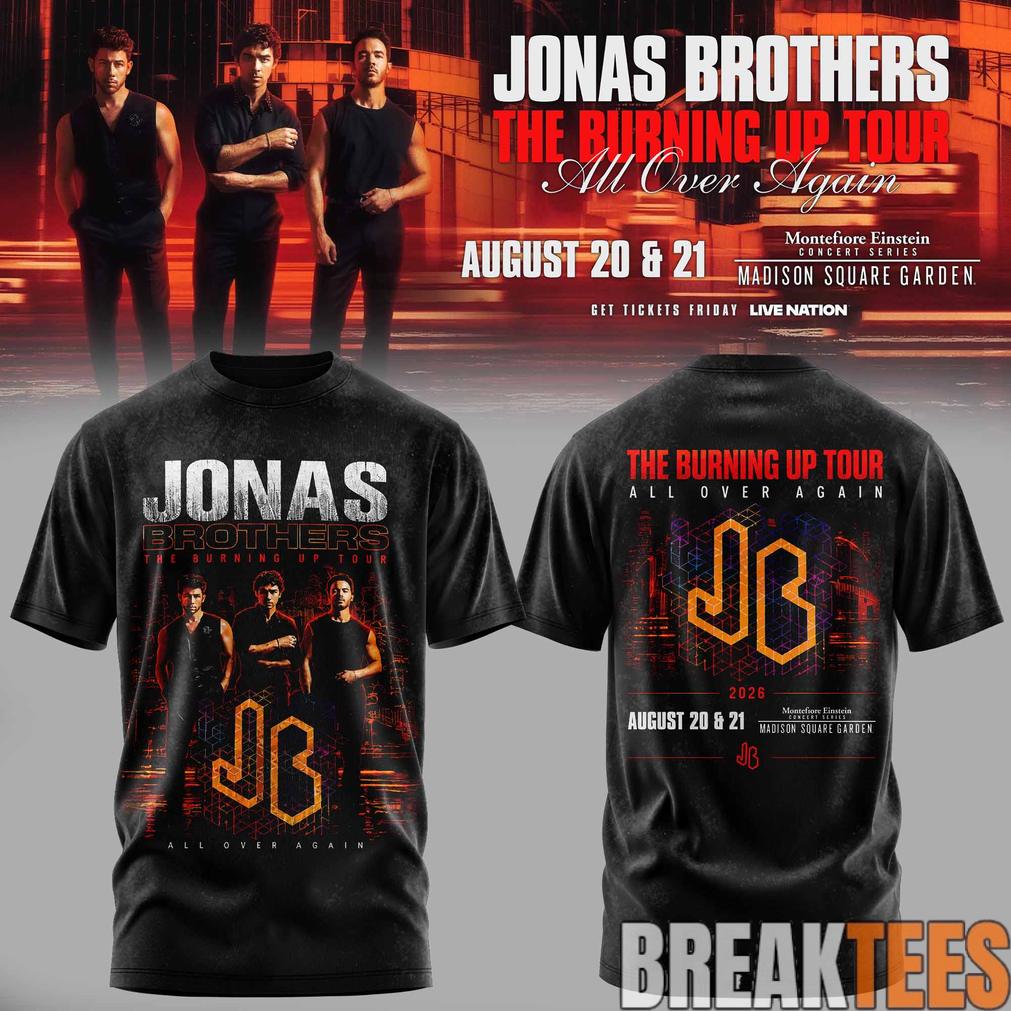 Jonas Brothers – The Burning Up Tour 2026 Limited Edition Shirt