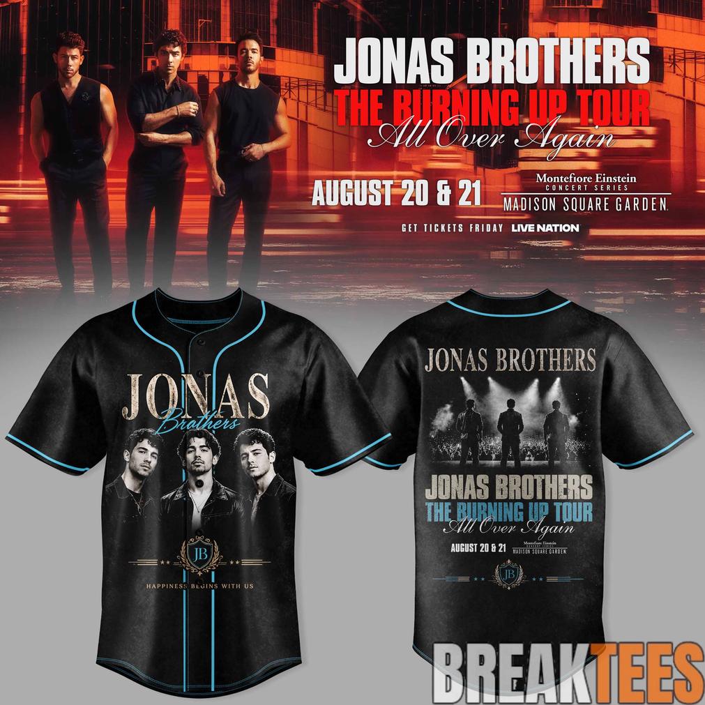 Jonas Brothers – The Burning Up Tour Baseball Jersey