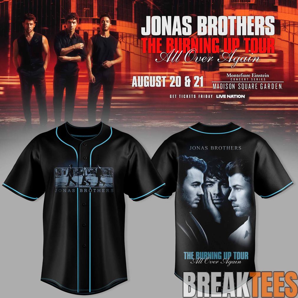 Jonas Brothers – The Burning Up Tour Baseball Jersey