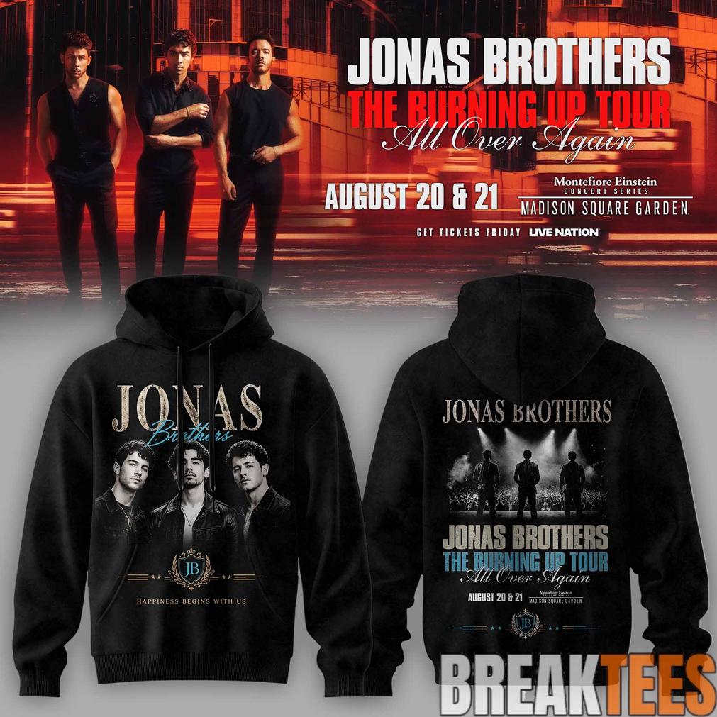 Jonas Brothers – The Burning Up Tour 2026 Limited Edition Hoodie