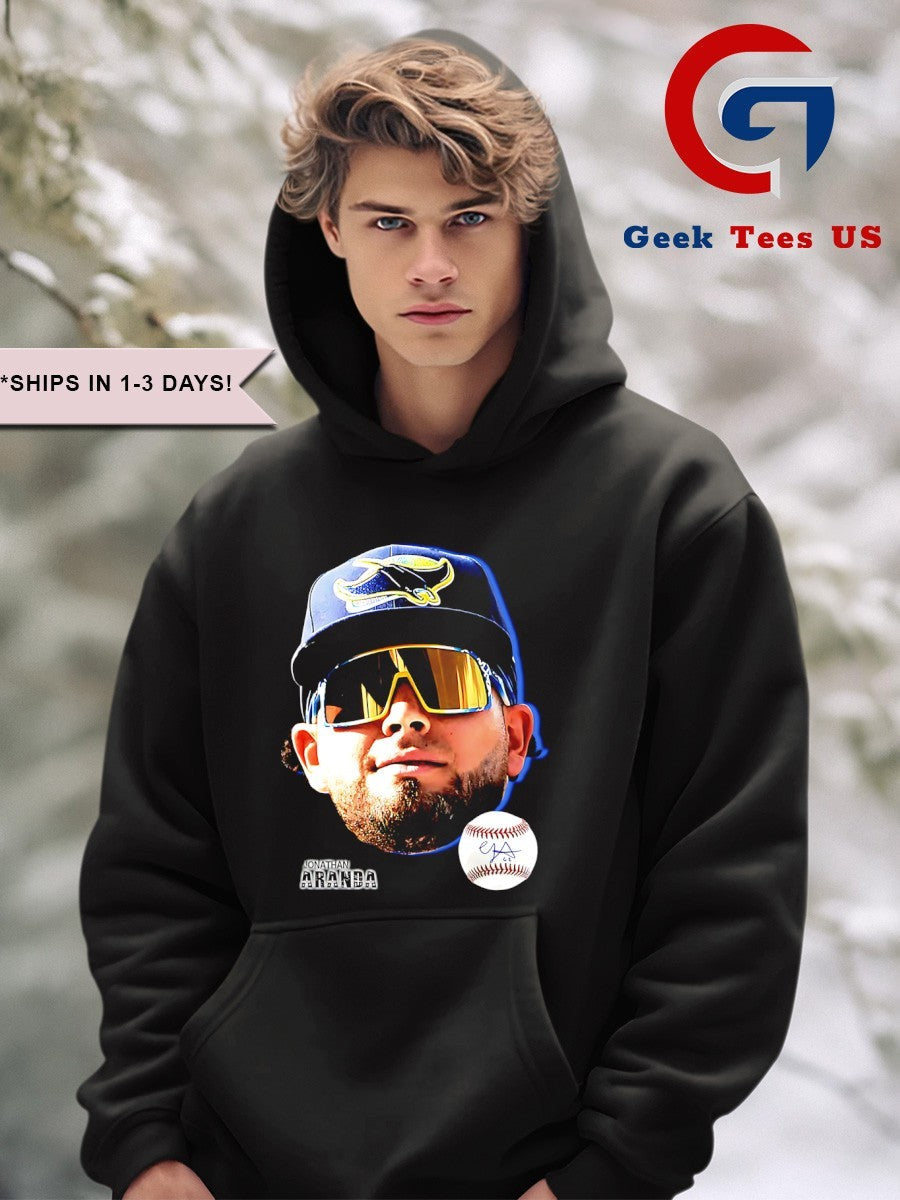 Jonathan Aranda big head Tampa Bay Rays MLB 2025 shirt