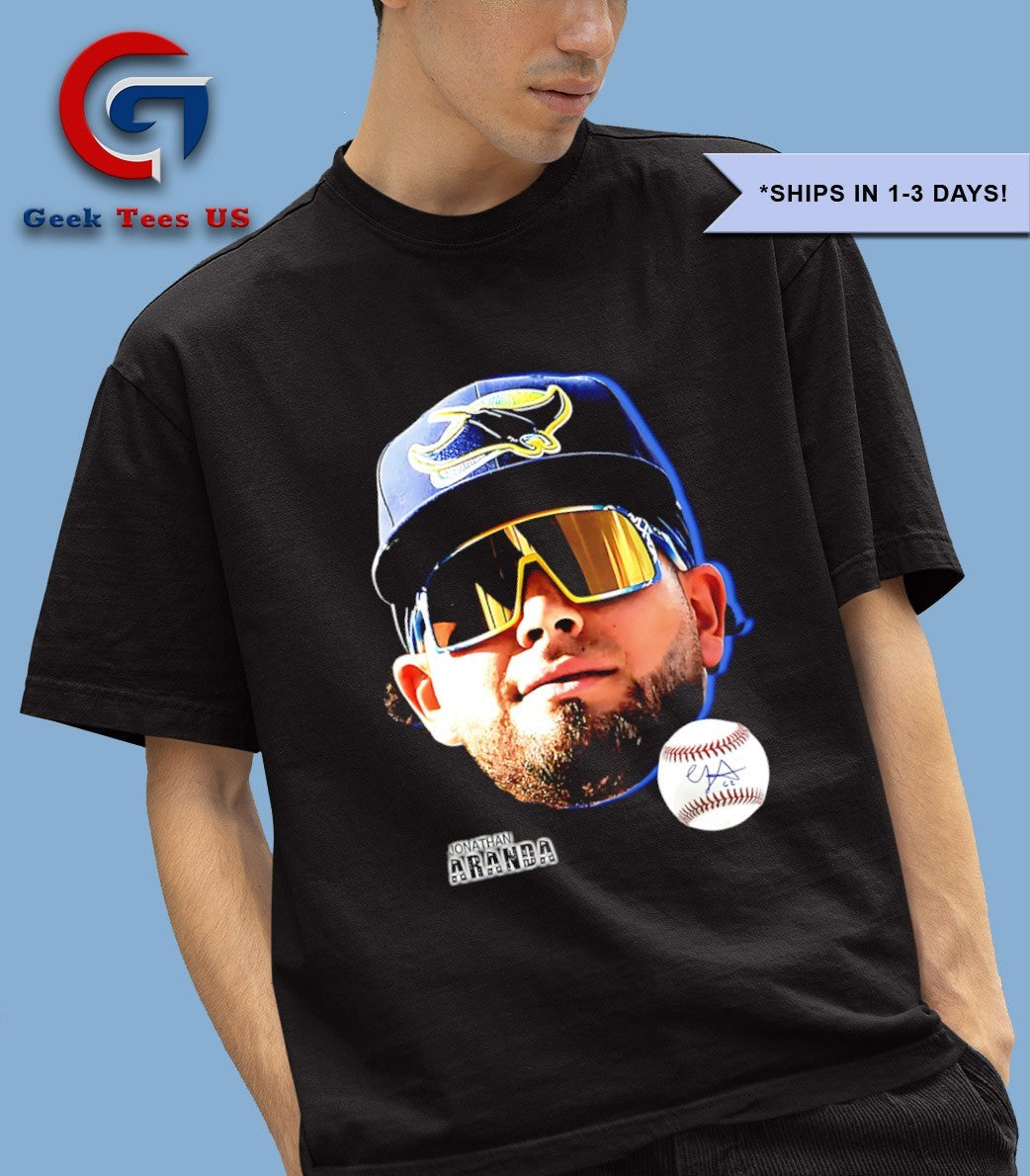 Jonathan Aranda big head Tampa Bay Rays MLB 2025 shirt