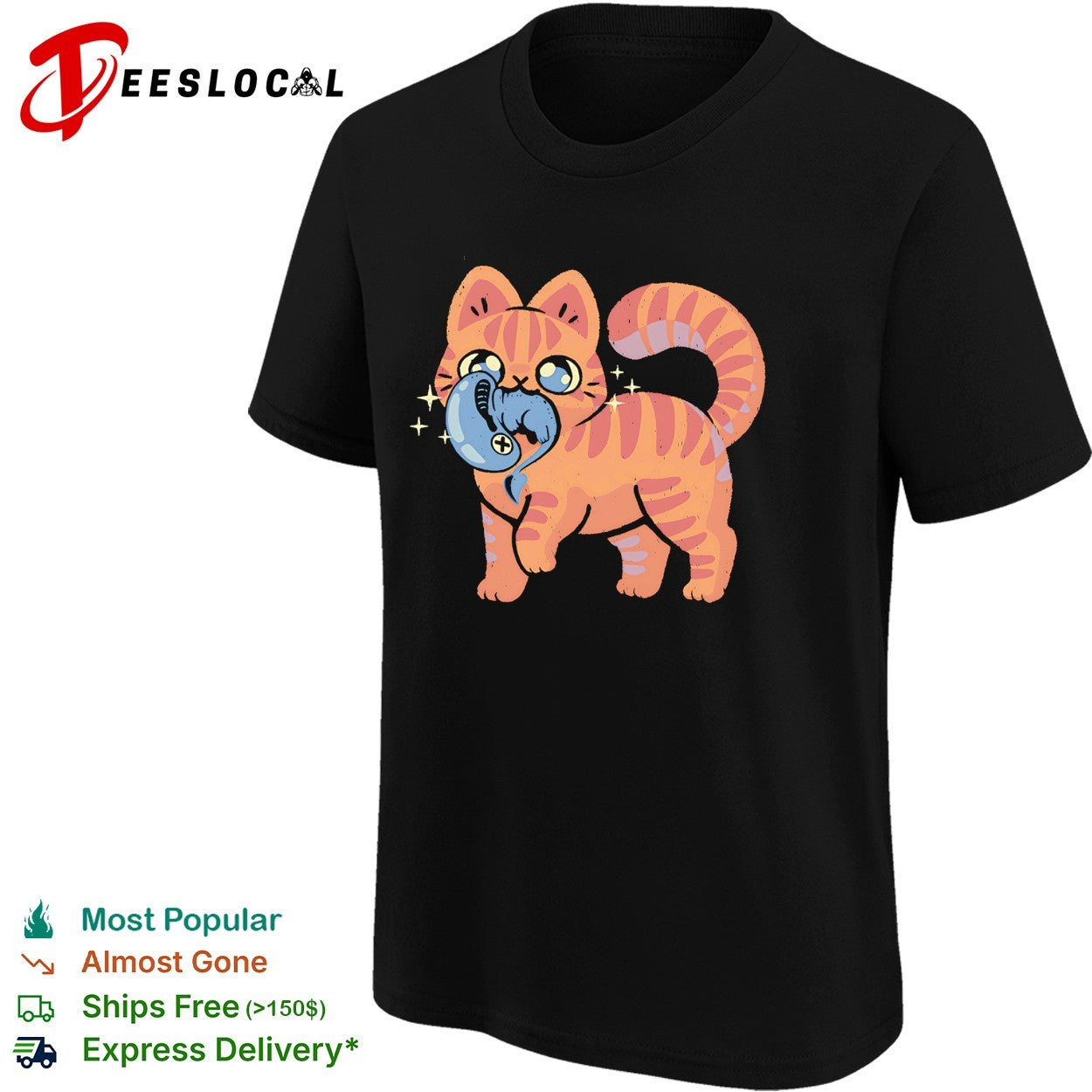 Jonesy the cat with a xenomorph cute alien cat shirt