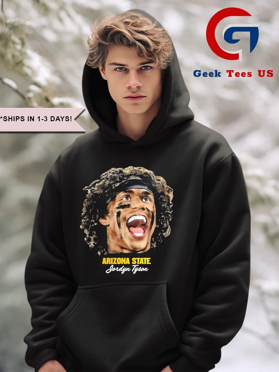 Jordyn Tyson Arizona State Sun Devils football big head shirt