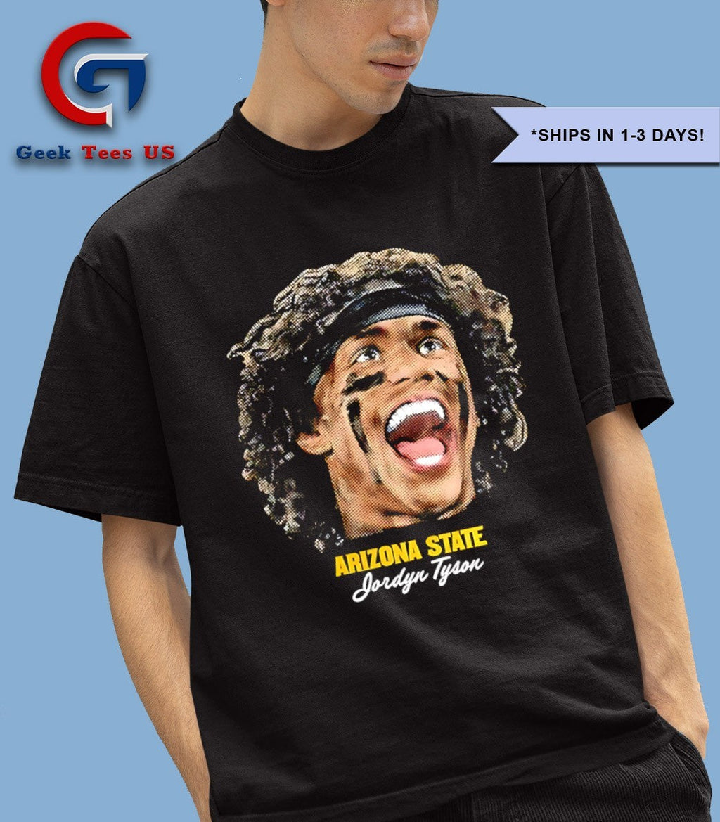 Jordyn Tyson Arizona State Sun Devils football big head shirt
