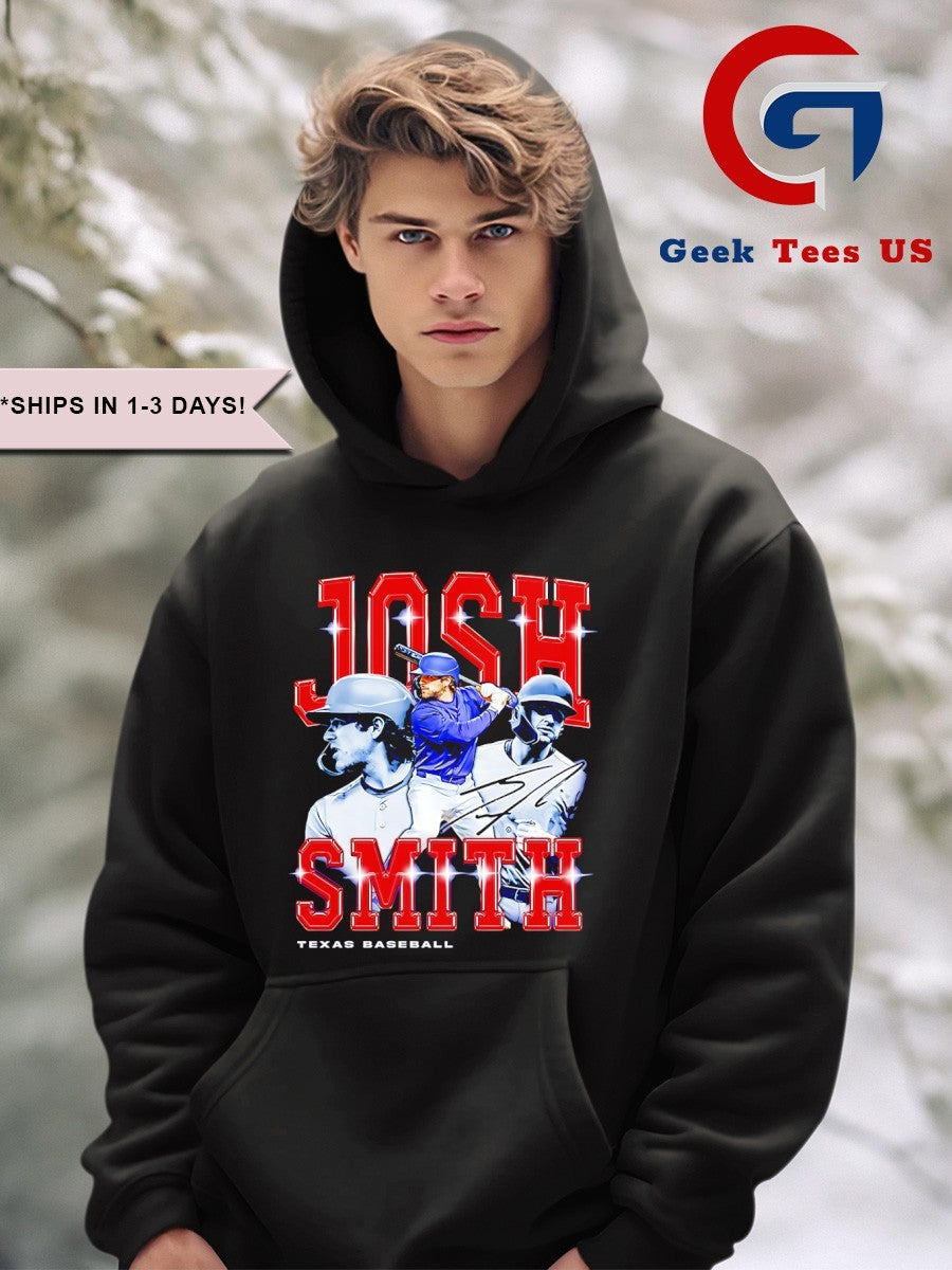 Josh Smith Texas Rangers baseball flair signature retro shirt