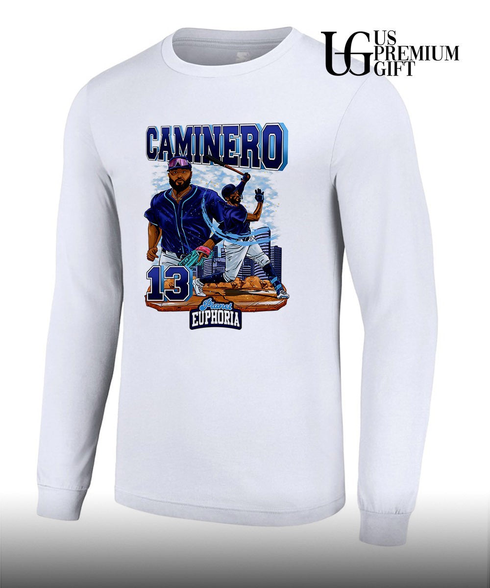 Junior Caminero Tampa Bay Rays baseball Planet Euphoria graphic shirt