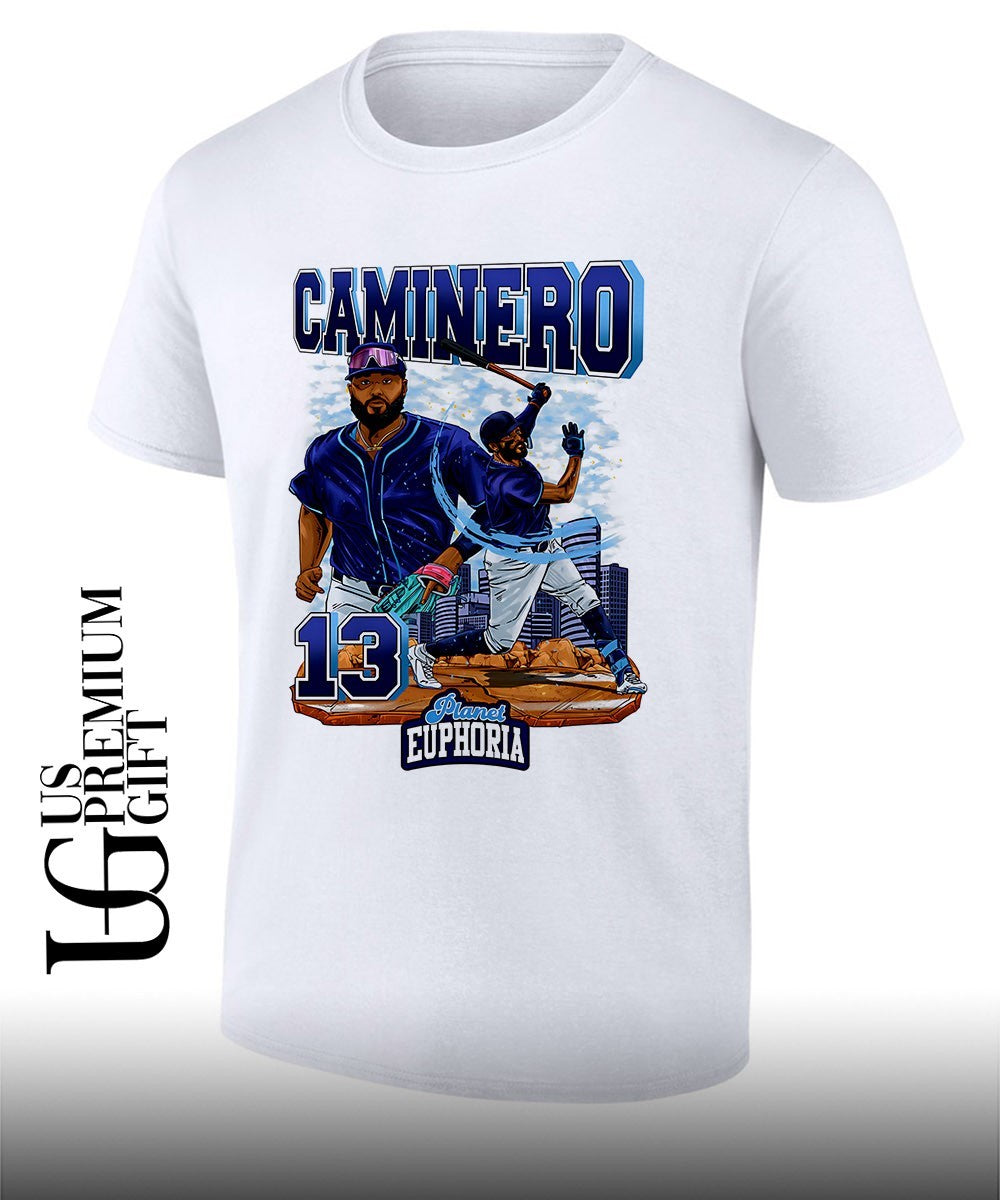 Junior Caminero Tampa Bay Rays baseball Planet Euphoria graphic shirt