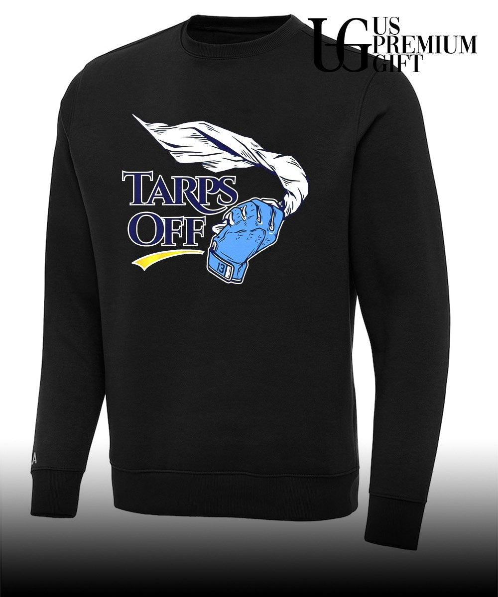Junior Caminero Tarps Off flag Tampa Bay Rays baseball shirt