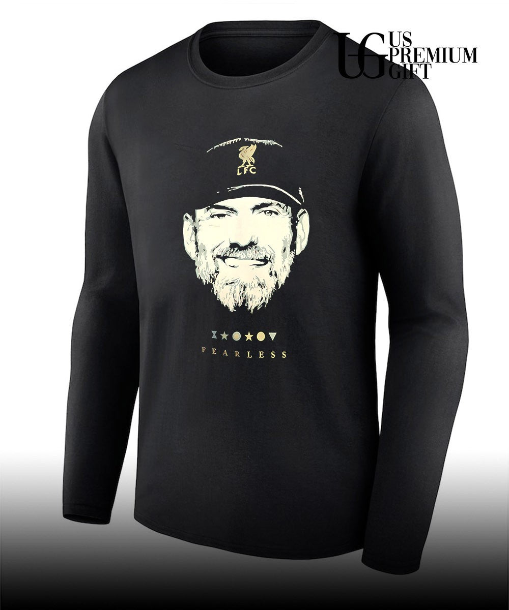 Jurgen Klopp Coach Liverpool FC Fearless big head shirt