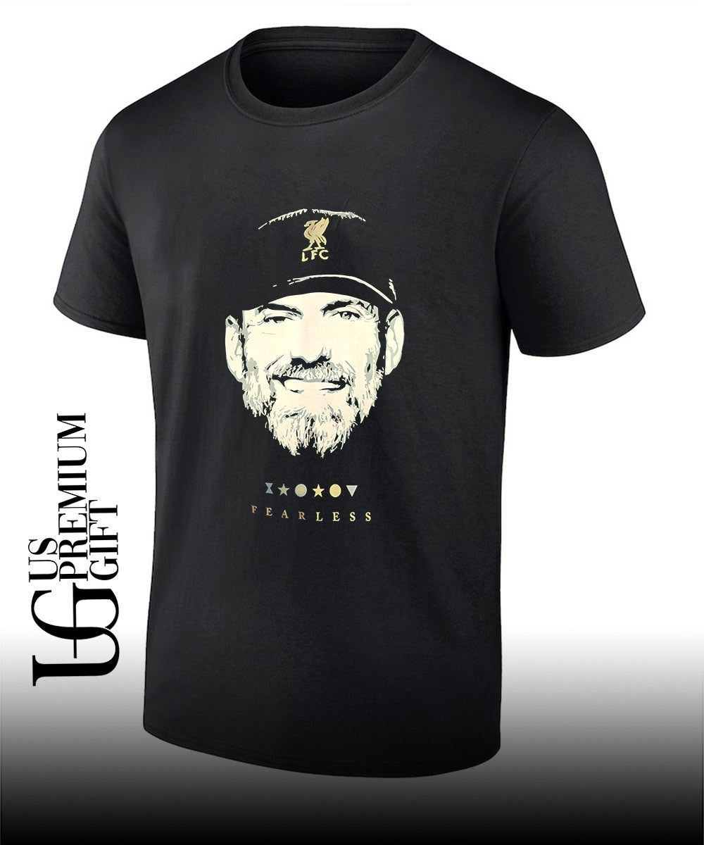 Jurgen Klopp Coach Liverpool FC Fearless big head shirt