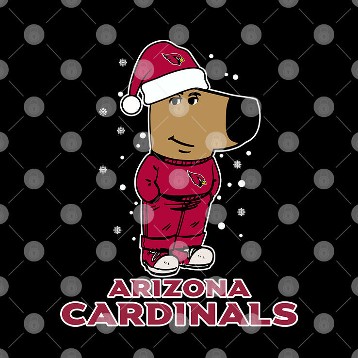 Just A Chill Guy Chill With Arizona Cardinals Christmas Shirt