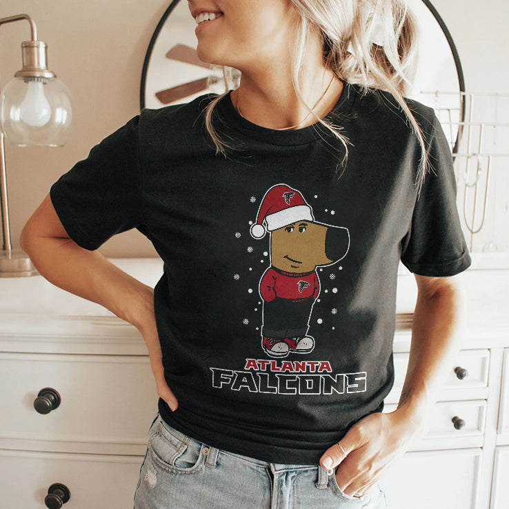 Just A Chill Guy Chill With Atlanta Falcons Christmas Shirt