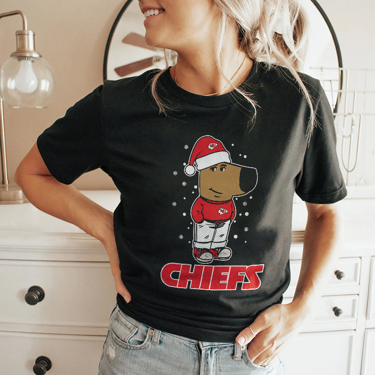 Just A Chill Guy Chill With Kansas City Chiefs Christmas Shirt