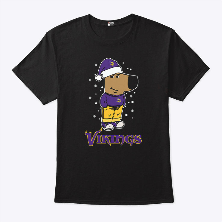 Just A Chill Guy Chill With Minnesota Vikings Christmas Shirt