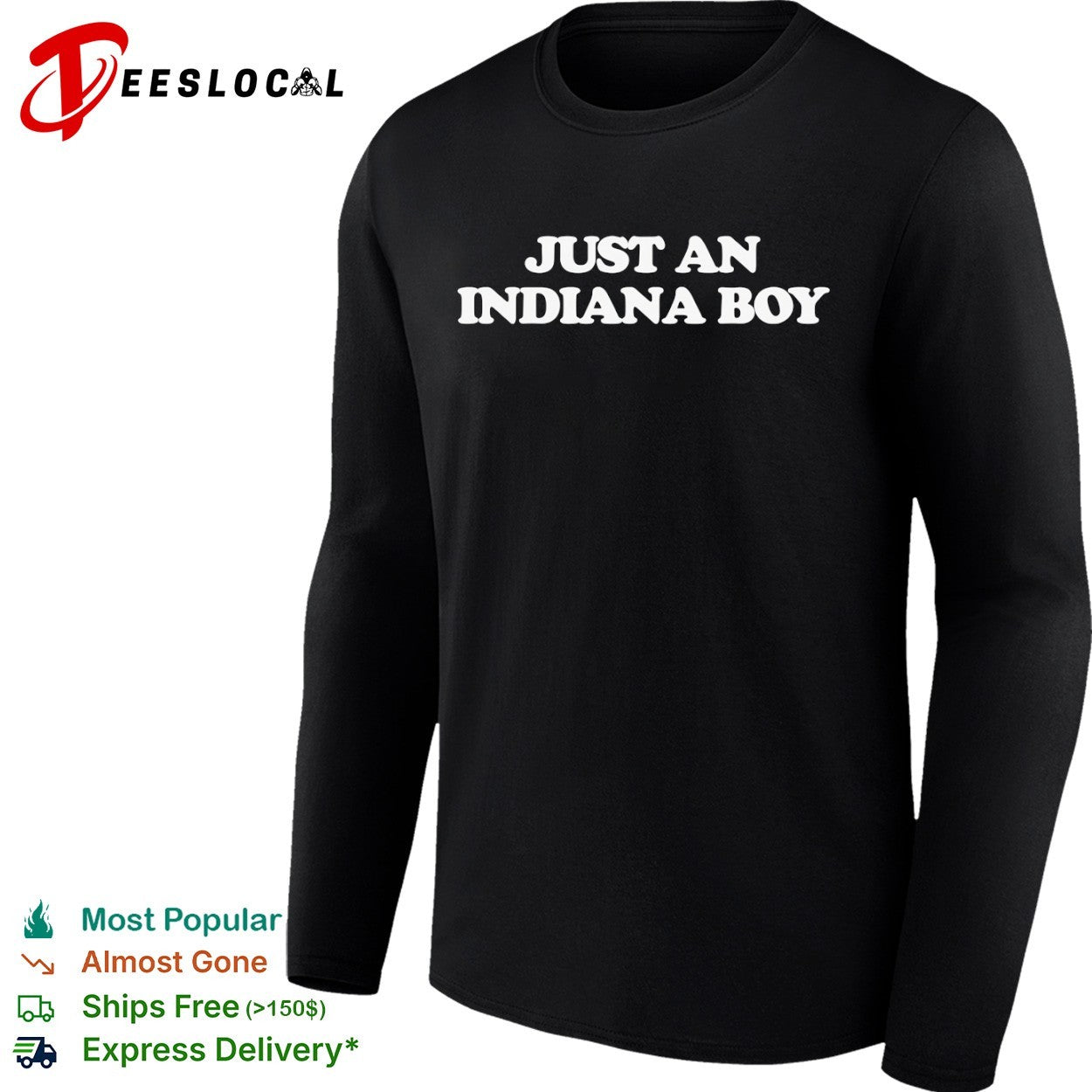 Just an Indiana Boy Hoosier Midwest Home State shirt