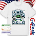 Just another card carrying antifa member frogs member graphic shirt
