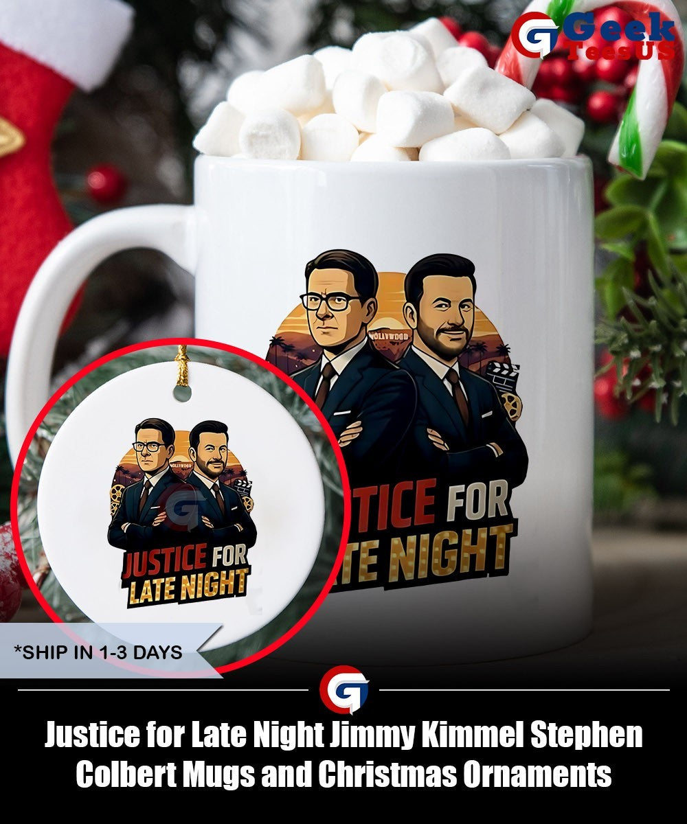 Justice for Late Night Jimmy Kimmel Stephen Colbert shirt