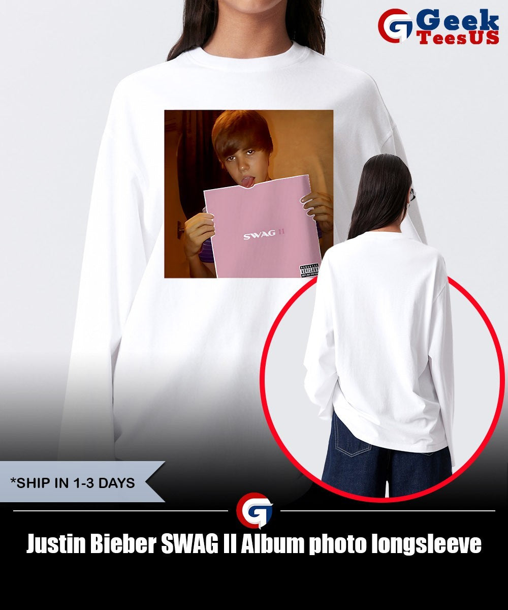 Justin Bieber SWAG II Album photo shirt