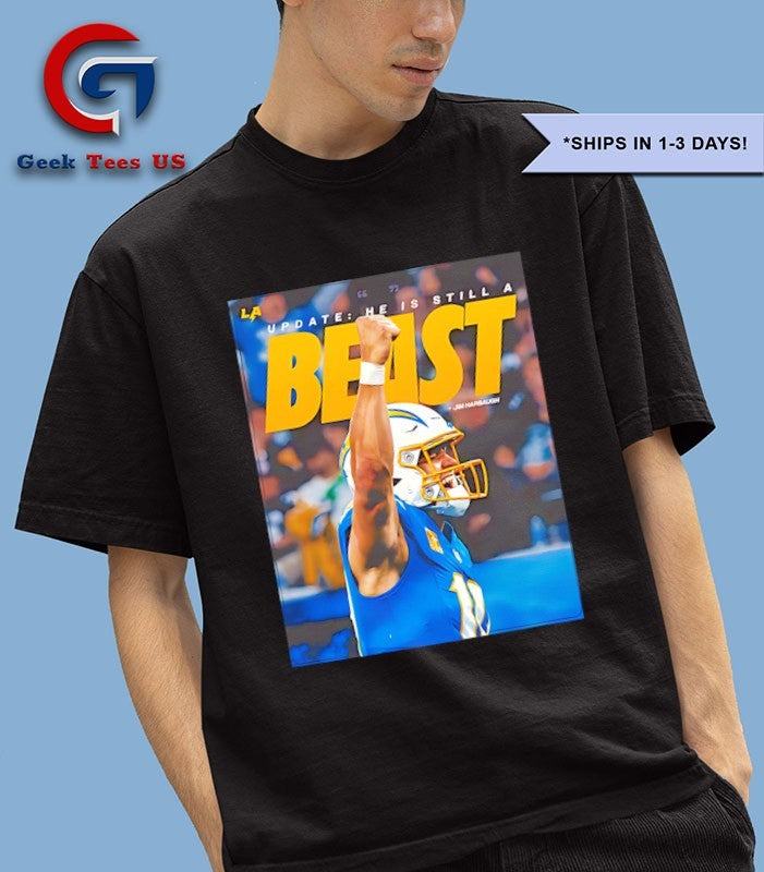 Justin Herbert Still A Beast photo shirt