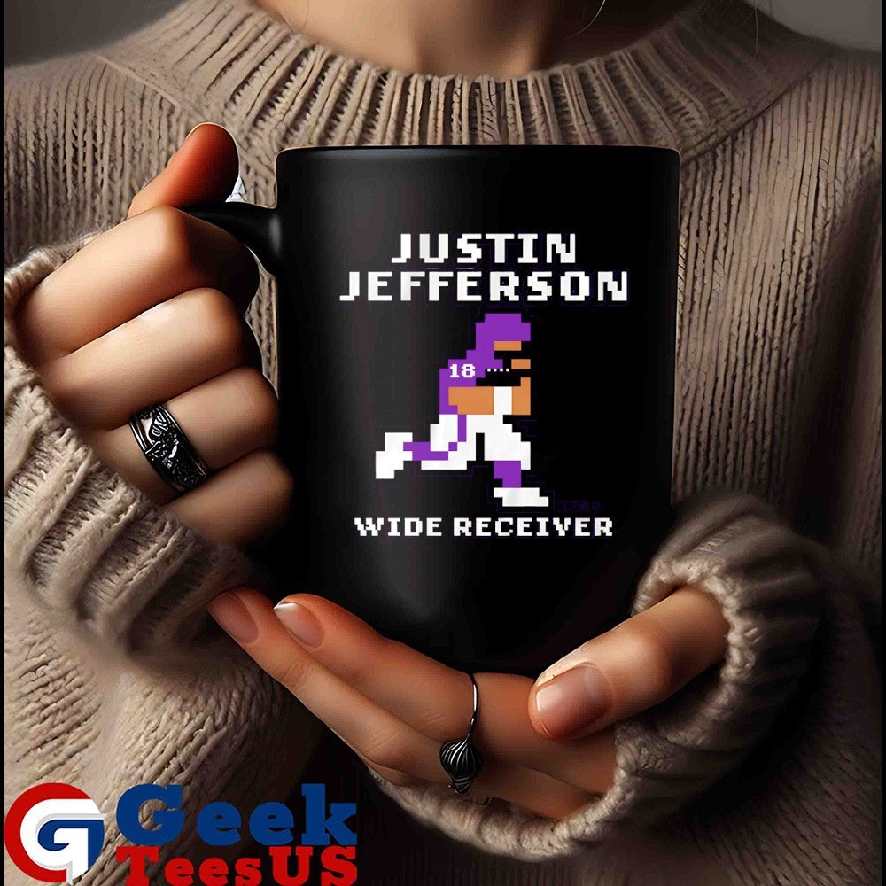Justin Jefferson Minnesota Vikings football Wide Receiver 8 bit shirt
