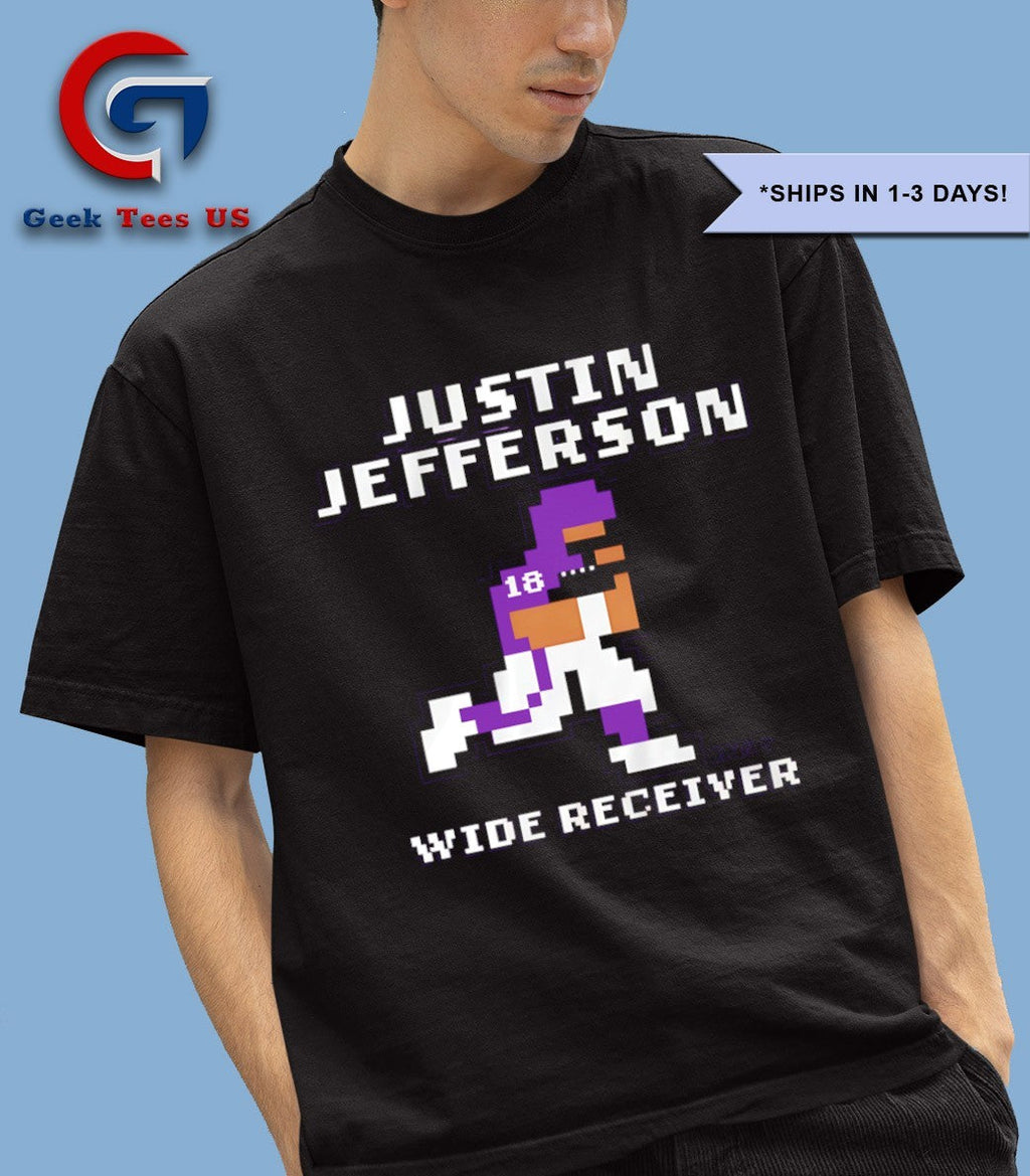 Justin Jefferson Minnesota Vikings football Wide Receiver 8 bit shirt