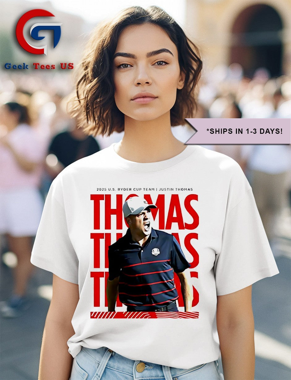 Justin Thomas Ryder Cup USA 2025 Team shirt
