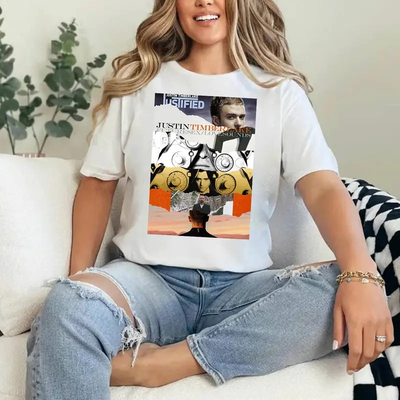 Justin Timberlake t-shirt world tour Justin Timberlake shirt, Justin Timberlake 2024 Concert shirt, Timberlake fan merch...