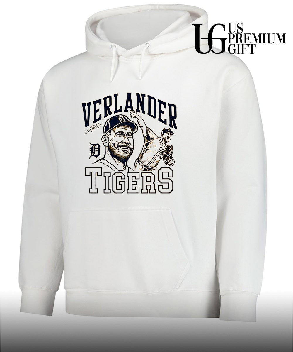 Justin Verlander Detroit Tigers baseball signature portrait shirt
