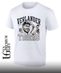 Justin Verlander Detroit Tigers baseball signature portrait shirt