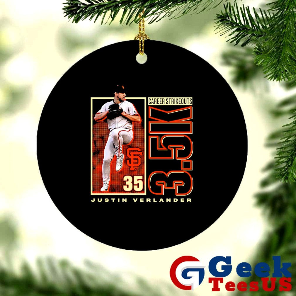 Justin Verlander San Francisco Giants MLB 3500 career strikeouts shirt