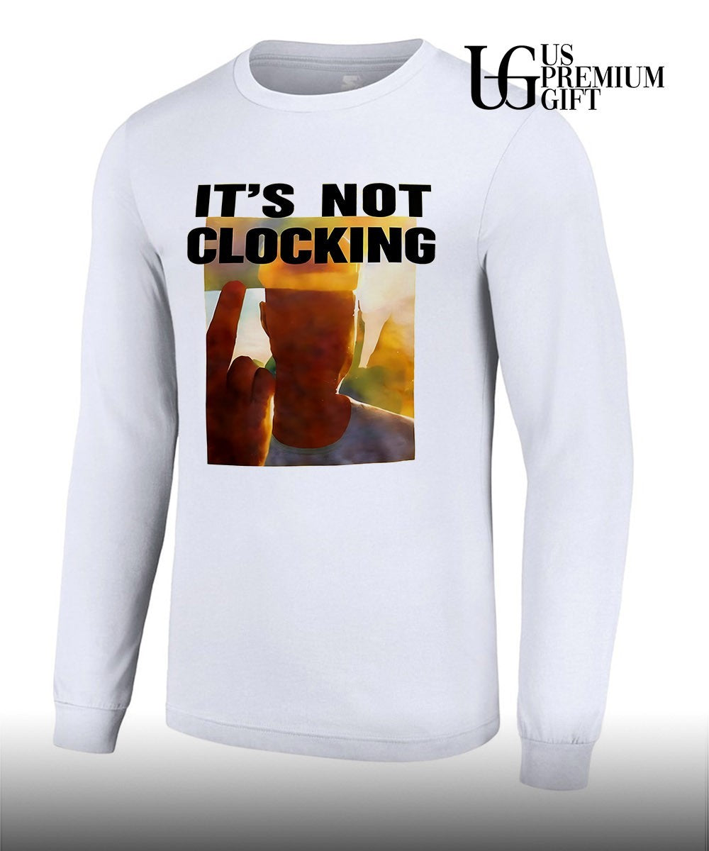 Justin it’s not clocking middle finger graphic shirt