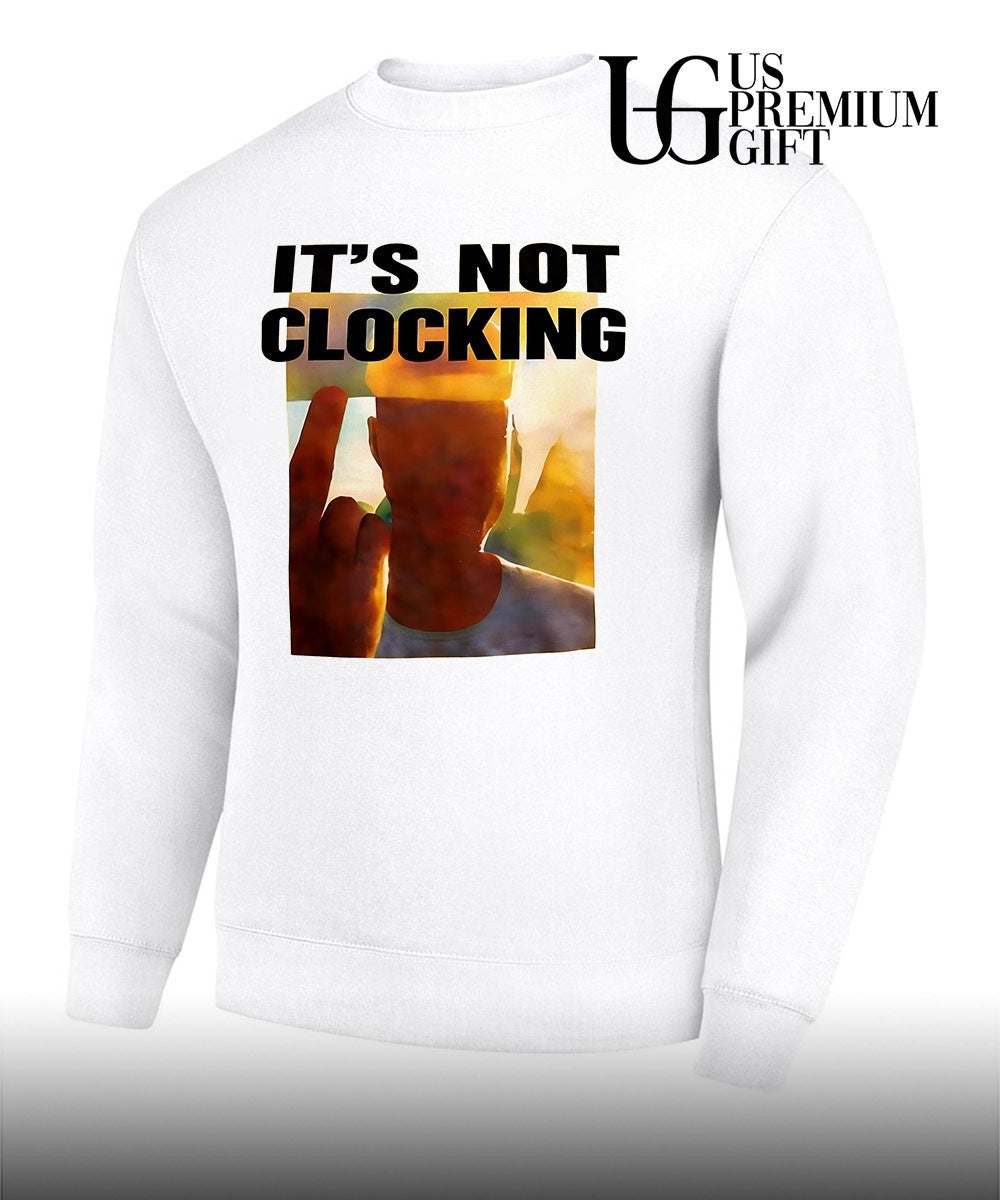 Justin it’s not clocking middle finger graphic shirt