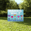 Kamala Walz Unity Over Division Yard Sign