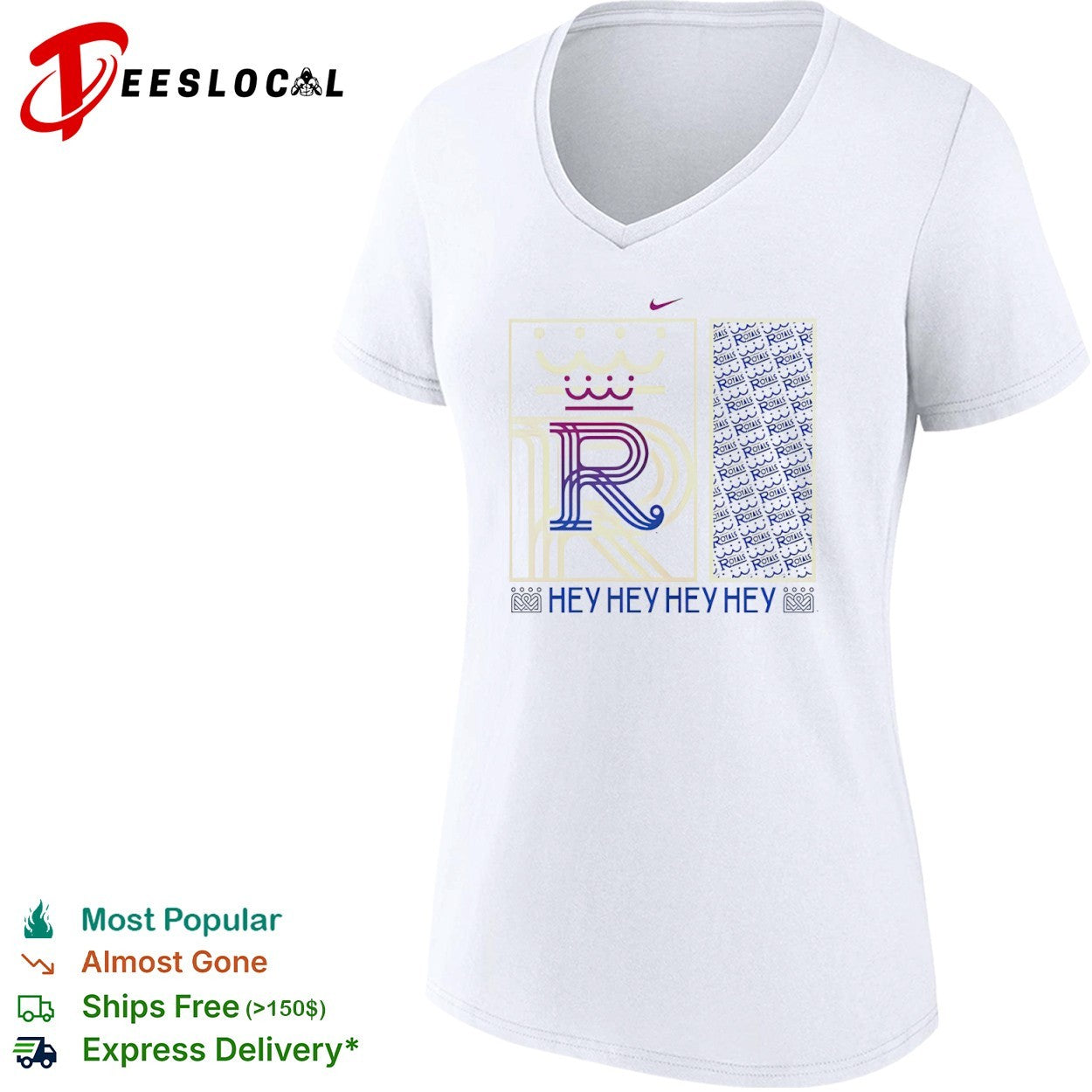 Kansas City Royals Hey Hey Hey Hey R Logo shirt